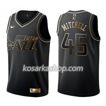 Dres Utah Jazz Donovan Mitchell 45 Nike Crna Golden Edition Swingman